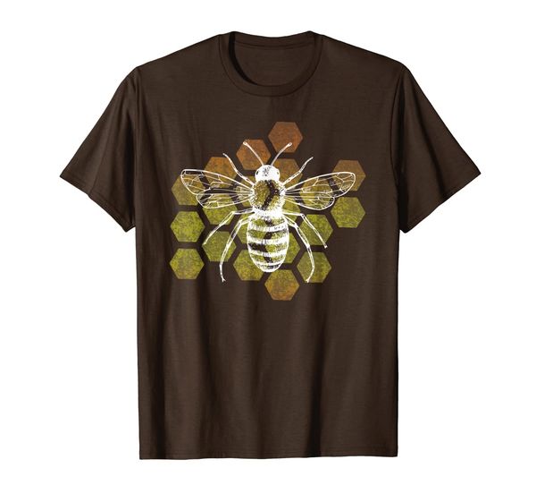 

Beekeepers distressed honeycomb retro design T-Shirt, Mainly pictures