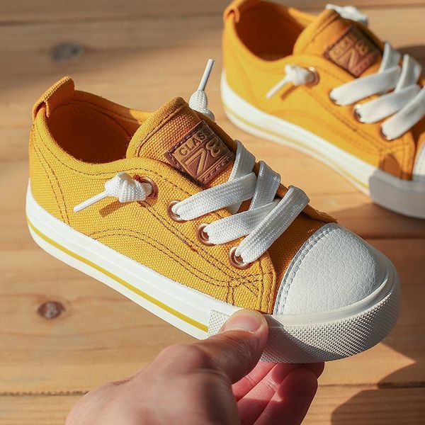 

athletic & outdoor boys and girl low canvas kids lace up sneakers, Black