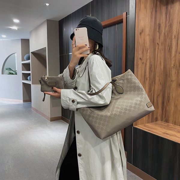 

handbag women oxford cloth one shoulder hand simple letter tote women's purse