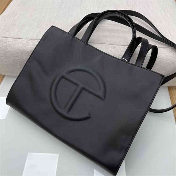 

Telfar shopping classic single shoulder diagonal cross bag portable fashion leisure three-dimensional Tote Bag, Sky blue