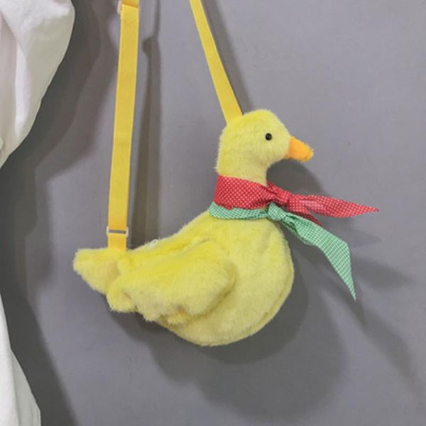 

evening bags duck funny bag female korean cute plush shoulder fashion women cartoon doll messenger