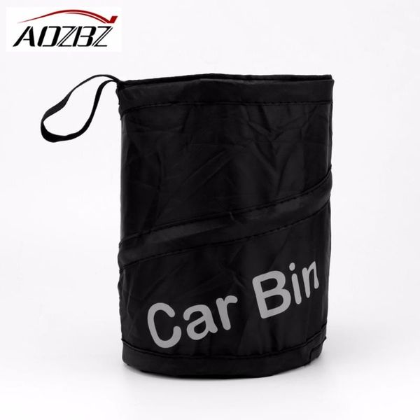 

car organizer garbage can -up trash auto traveling collapsible litter bag bin dia 6.5" accessories car-styling