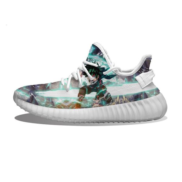 

diy custom anime my hero academia-midoriya izuku running shoes mesh printed mens womens trainers outdoor sports sneakers bxik