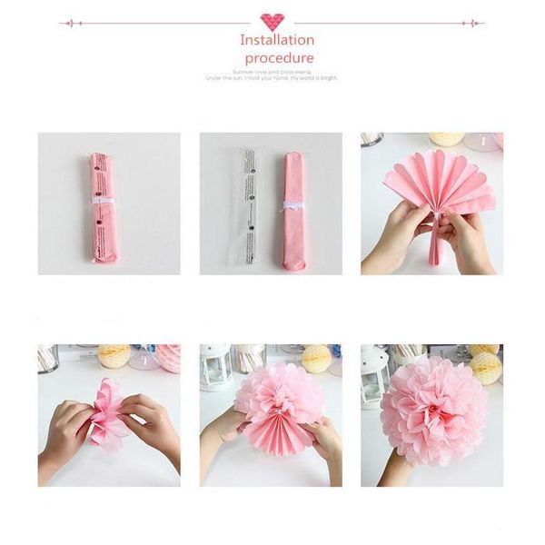 

paper pom poms 7 sizes multicolor wedding decorations paper flowers artificial flower decorations for home b jllied soif