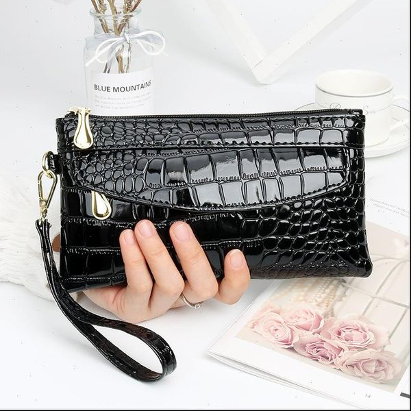 

women wallets classic long style card holder female purse quality zipper large capacity big brand wallet for ladies, Red;black