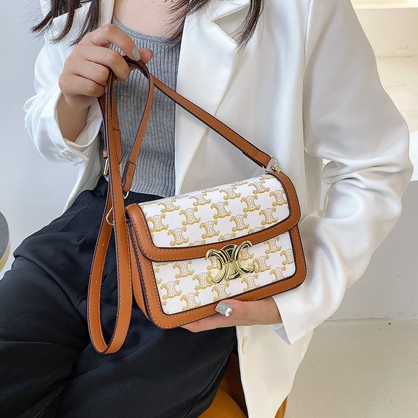 

purse designers luxurys handbags felicie arc de triomphe armpit bag female 2021 fashion messenger small square summer versatile box tofu, Black;red