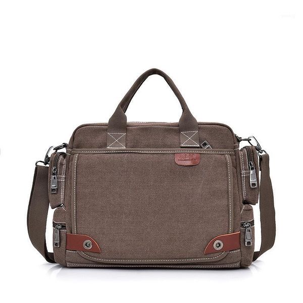

briefcases cross-section men's business and leisure tide brand multifunctional large-capacity canvas official document1