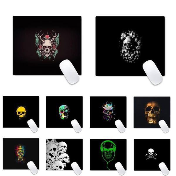 

mouse pads & wrist rests skeleton skull large pad pc computer mat desk table protect game office work non-slip lapcushion