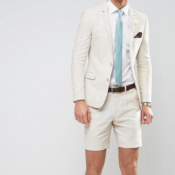 

men's suits & blazers 2021 summer male costume fashion leisure white slim suit groom wedding dress beach party tuxedo (jacket + shorts), White;black