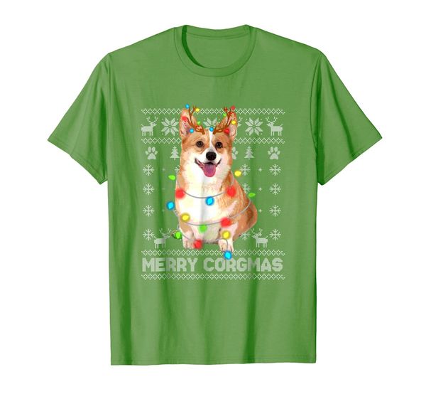 

Merry Corgmas Corgi Dog Ugly Sweater Style Gift T shirt, Mainly pictures