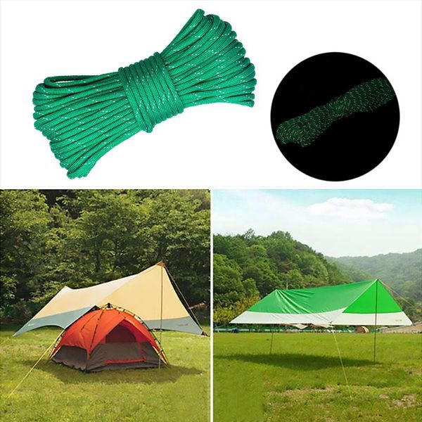 

outdoor gadgets 20 meters survival paracord luminous rope camp glow 550 9 core lanyard ropes climbing camping equipment