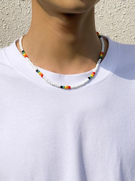 

chains 21 men's necklaces korean ins wind country tide necklace european and american design hip hop, Silver