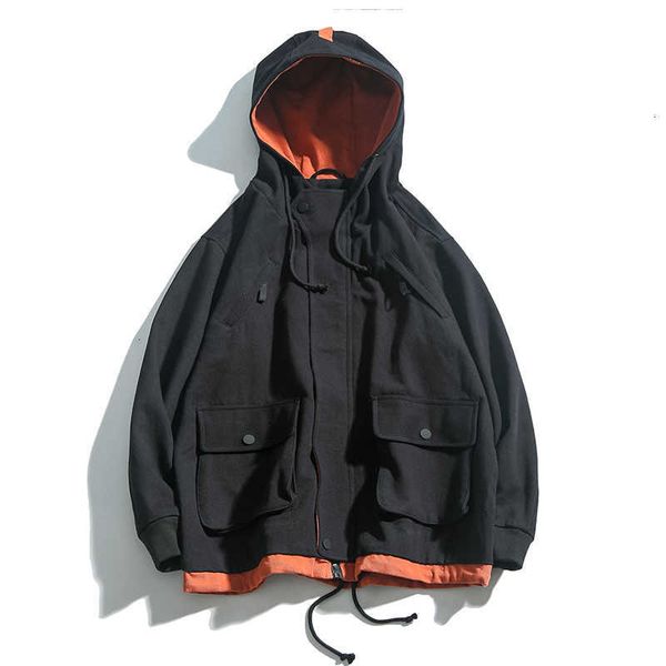 

men's jackets bomber jacket zipper winter spring autumn casual solid hooded outwear slim fit men clothing n3p1 wv9z i40r, Black;brown