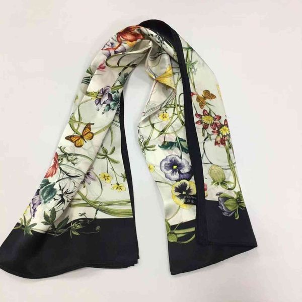 

large square silk satin scarf 12mm hair scarv and wraps head scarf customized, Blue;gray