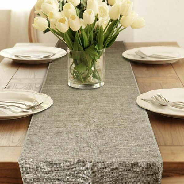 

table cloth imitation linen runner european wedding party decoration christmas o9n6