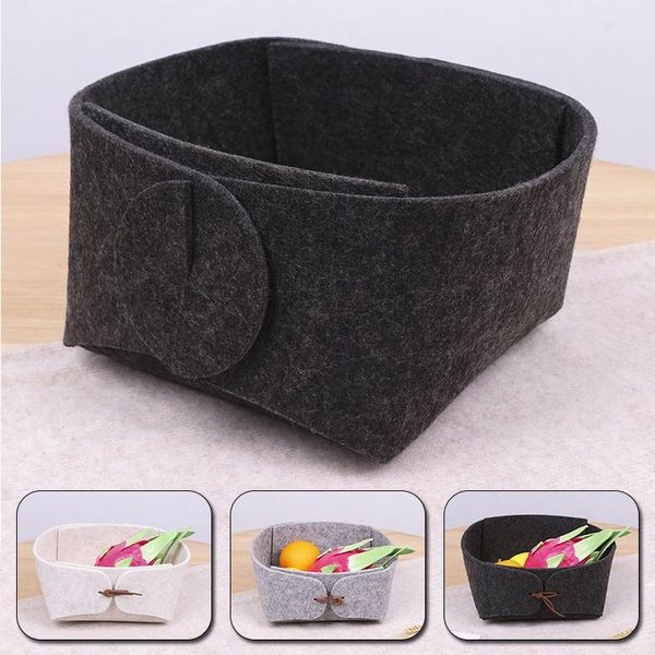 

storage baskets felt bathroom organizer home decor tea table organizador closet drawer sundries basket box