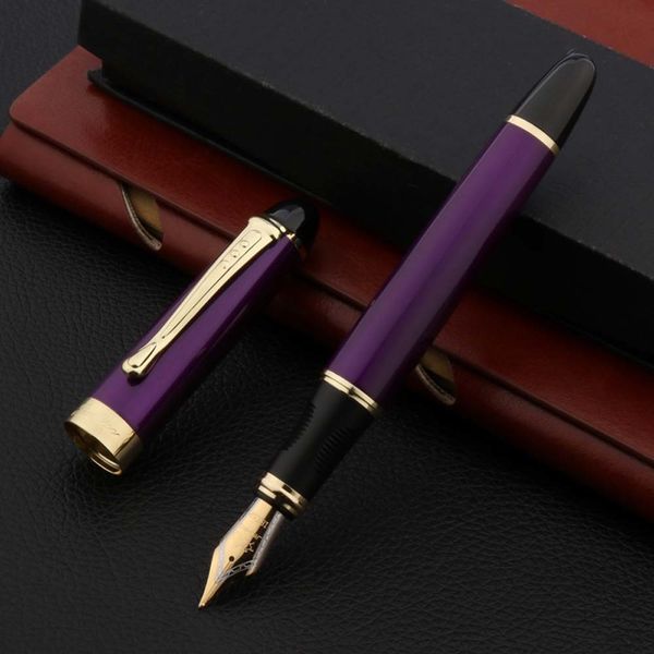 

luxury jinhao 450 filling metals pair silver book nib paper office school supplies