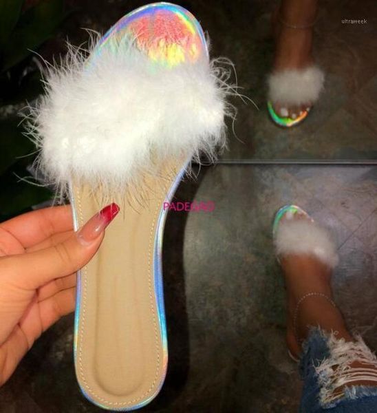 

slippers 2021 spring /summer women fur one home comfortable soft wild outdoor sandals non-slip durable beach lady1, Black
