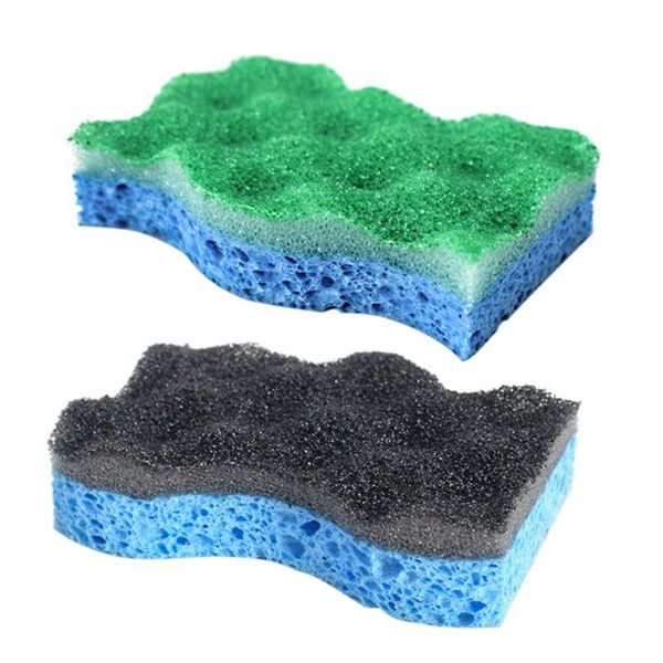 

cleaning cloths 6pcs heavy duty muilt-purpose scrub sponge home kitchen eco pads for dishes pots pans