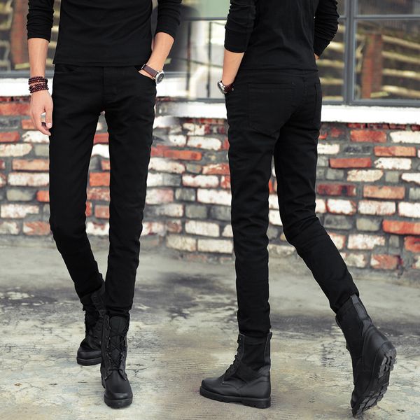 

2021 mens ny jeans spring new classic solid casual designer straight black stretch denim trouers dcqm, Blue