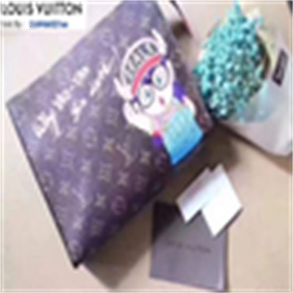 

compact brand long designer clutches luxury chain m47542 new evening silk wallet screen wallets clutch purse men real key leather card holde, Red;black