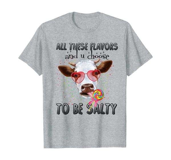 

all these flavors and u choose - cow shirt, White;black