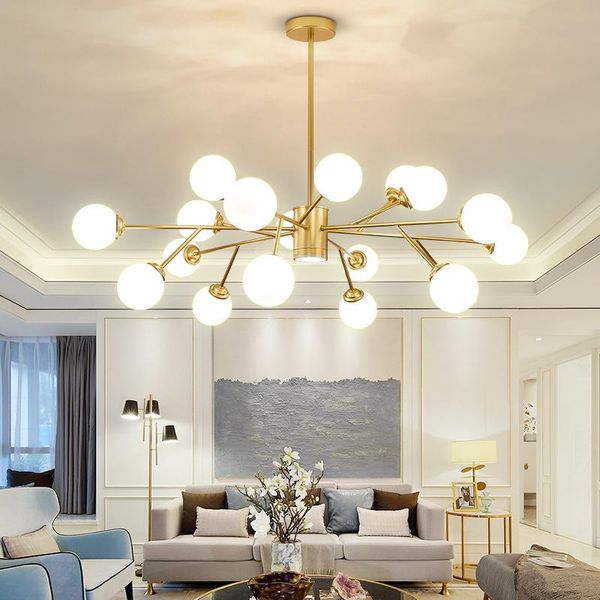 

pendant lamps nordic led iron stone lights light living room hang dining rooom
