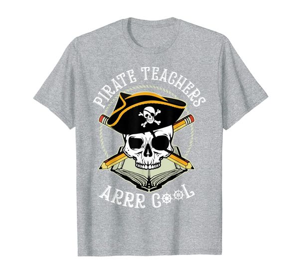 

pirate teacher shirt, teacher tee, educational shirt, White;black