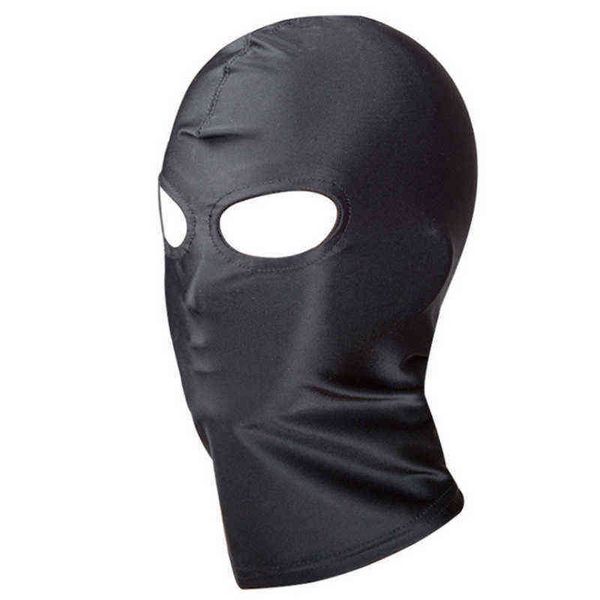 Nxy Giocattoli per adulti Giocattoli sexy Bocca aperta Eye Bondage Maschera per feste Cosplay Schiavo Punire Copricapo Abbigliamento esotico Prodotti del sesso BDSM Fetish Hood 1223