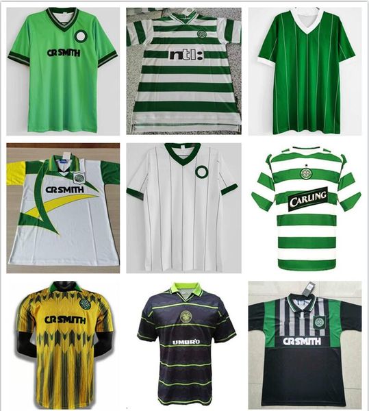 

celtic retro 80 82 85 86 87 89 9194 95 96 97 99 00 02 03 celtic soccer jerseys 05 06 celtic larsson lambert viduka moravcik mjallby blinke, Black;yellow