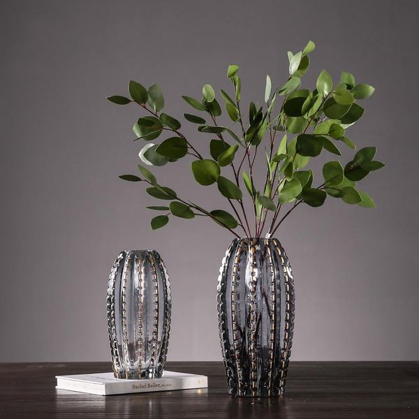 

vases nordic wind glass vase flower arrangement home table dried bottle display