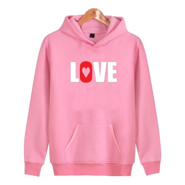 

men's hoodies & sweatshirts love men women lovers hoodie kids and family parent-child outfit hoody loves autumn winter hooded, Black