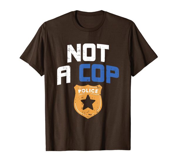 

not a cop t-shirt, White;black