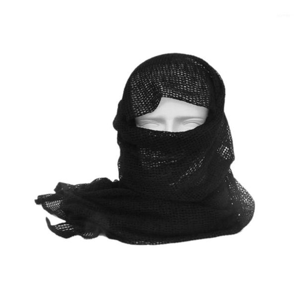 

cycling caps & masks wrap mask tactical sniper veil camo camo1, Black