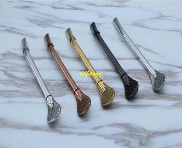 

drinking straws 20pcs/lot 304 stainless steel straw filter handmade yerba mate tea bombilla gourd washable practiacl coffee spoon