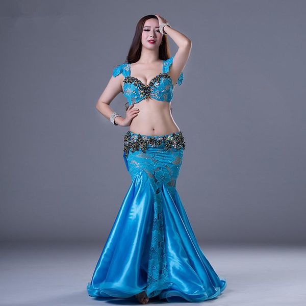 

bellydance oriental eastern belly dance diamond embroidery dancing costumes clothes bra belt scarf skirt ring dress set 2349, Black;red