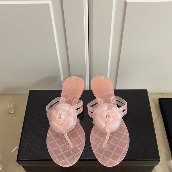 

beach flower design flat casual luxury brand women slippers classic outdoor slides new 80% off outlet online sale, Black