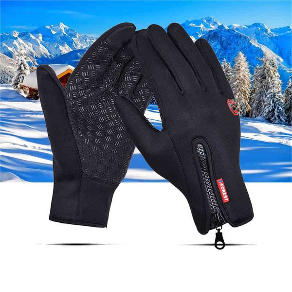 

new arrival touch screen windproof waterproof warm gloves winter outdoor anti-slip thick mittens glove motorcycle, Blue;gray