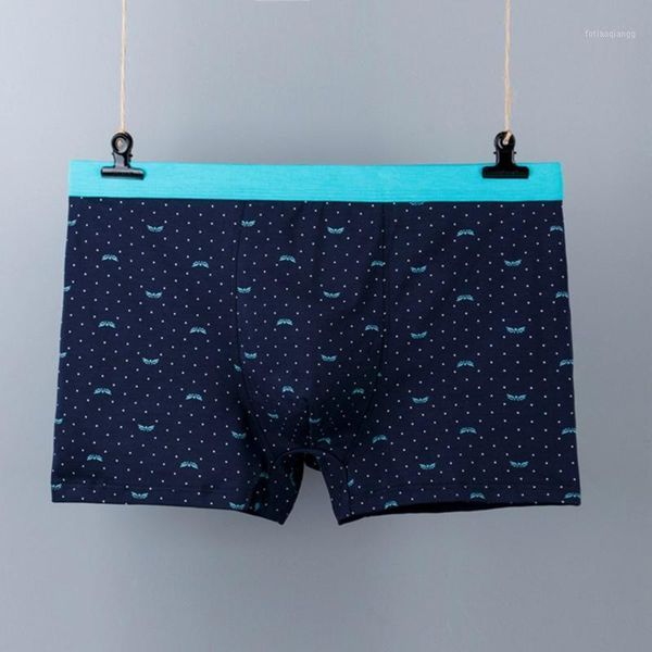 

underpants plus size men cotton boxers man underwear large printed panties mid-waist underpanr fashion breathable shorts, Black;white