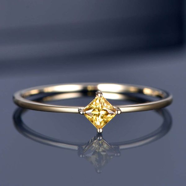 

hbp yellow 18 k gold female ring light luxury fashion simple jewelry, Silver