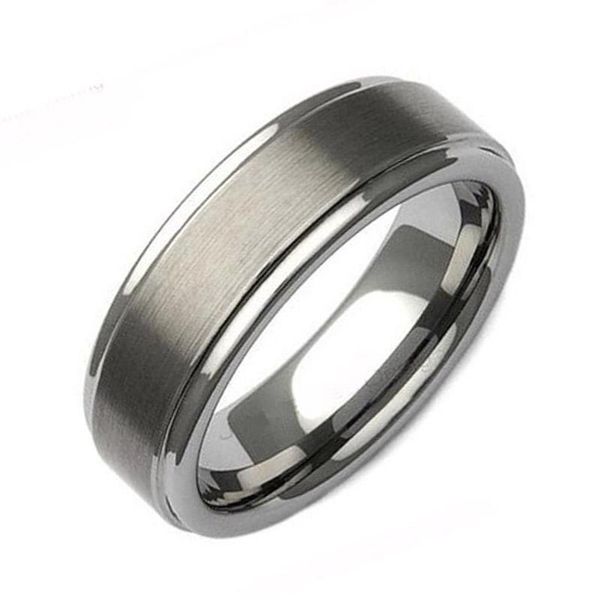 

wedding rings classic marriage band men's finger ring love alliances titanium for men anniversary gift 6mm, Slivery;golden