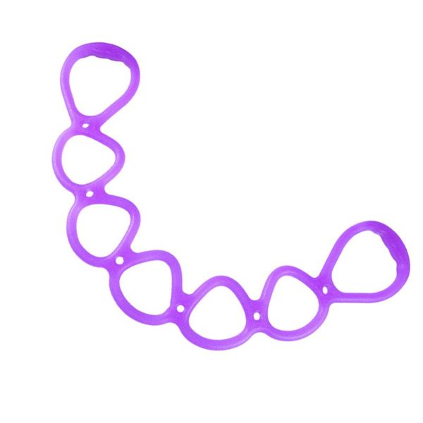 

resistance bands 1pc yoga rubber band chest shaping 8 type expander for woman man(purple)