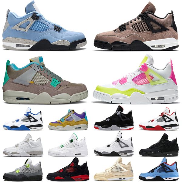 

fashion jumpman 4 4s basketball shoes for women men university blue taupe haze red thunder white oreo mens trainers sports sneakers wholesal