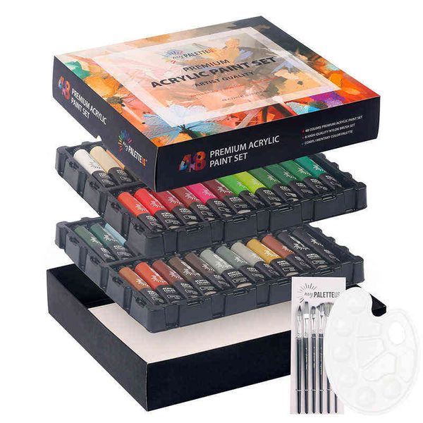 

pencils 22ml hand painted 48 color aluminum tube graffiti acrylic pigment diy set