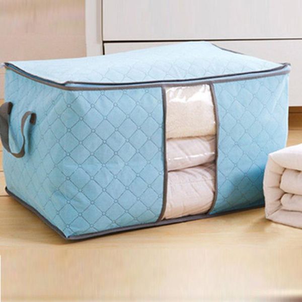 

storage bags foldable clothes organizer blanket quilt bag closet for pillow