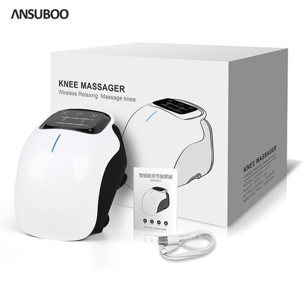 

electric massagers smart knee joint massager brace wrap heat vibrating physiotherapy instrument pain relief drop
