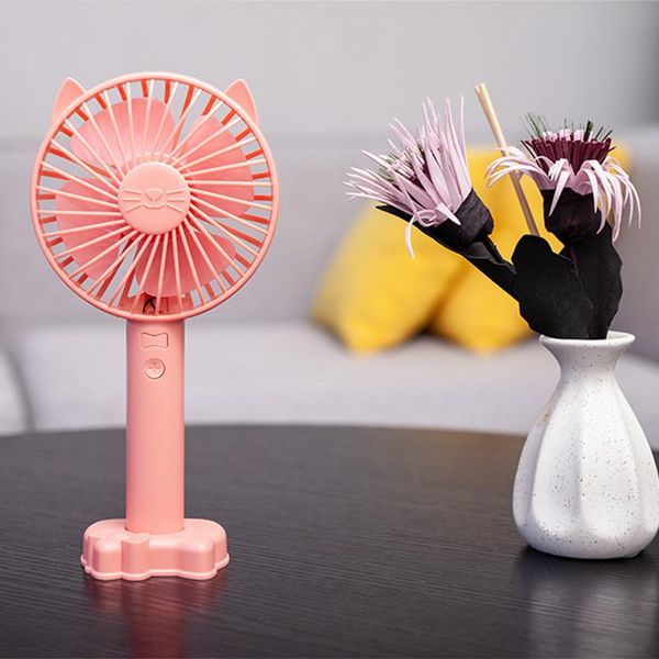 

electric fans mini handheld summer cooler fan usb rechargeable personal desk portable office outdoor travel energy source