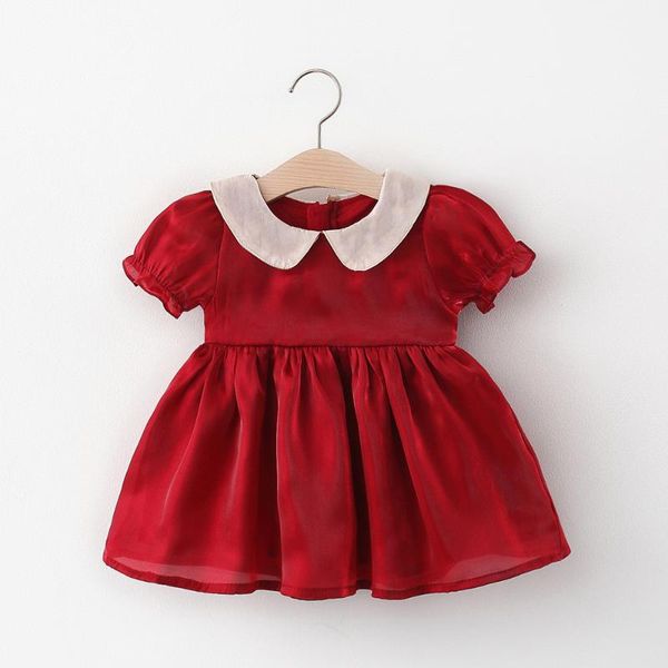 

girl's dresses 2021summer baby girls dress wholesale, Red;yellow