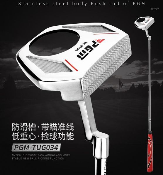 

golf club with pick-up ball function men's putter low center of gravity aiming line complete set clubs1