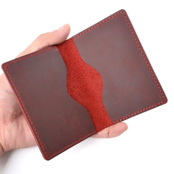 

card holders arrivals men credit id holder rustic cowhide leather customized business wallet pocket wholesale, Brown;gray